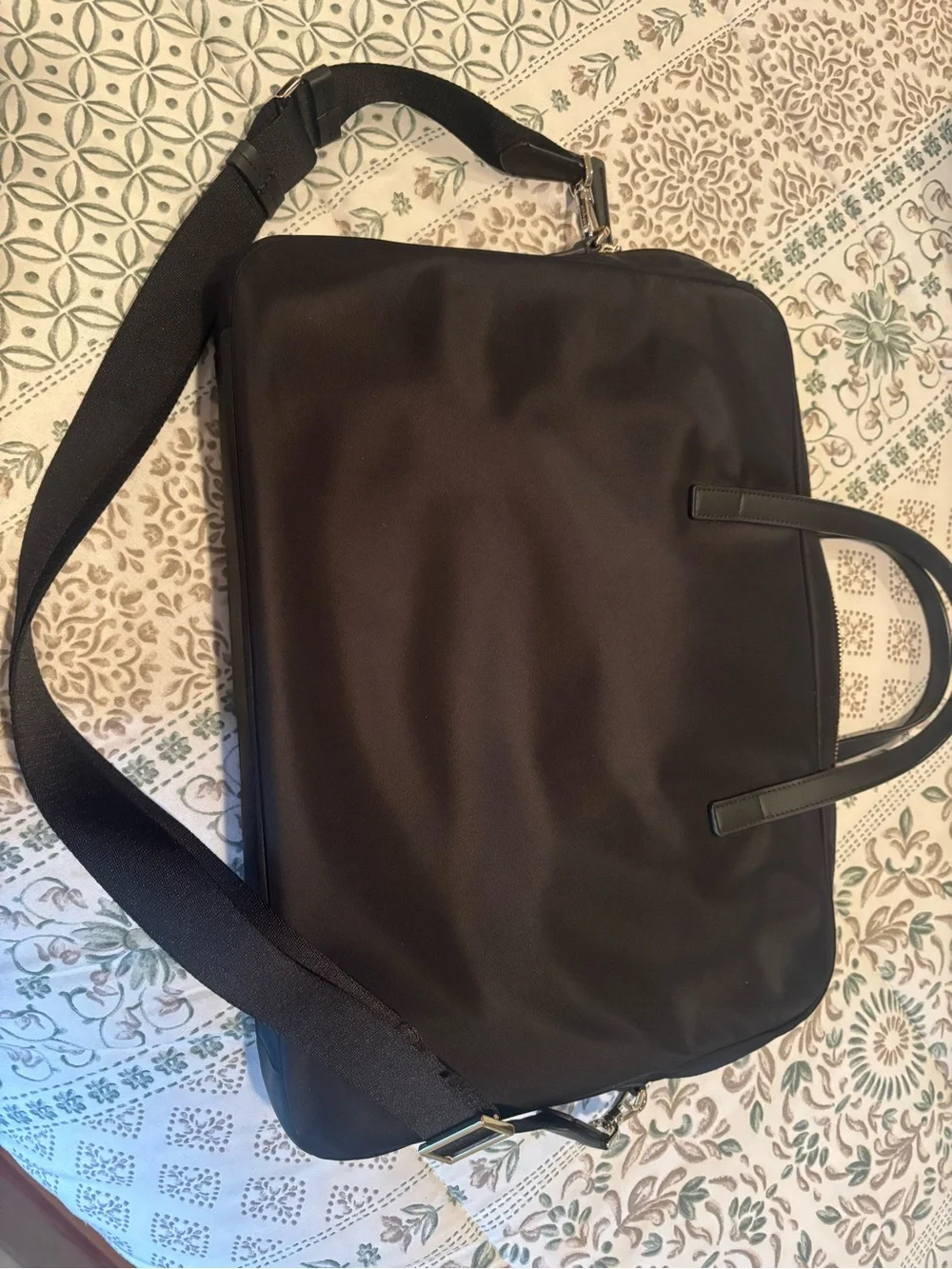 kate spade Black Nylon Laptop Briefcase with Top Handles